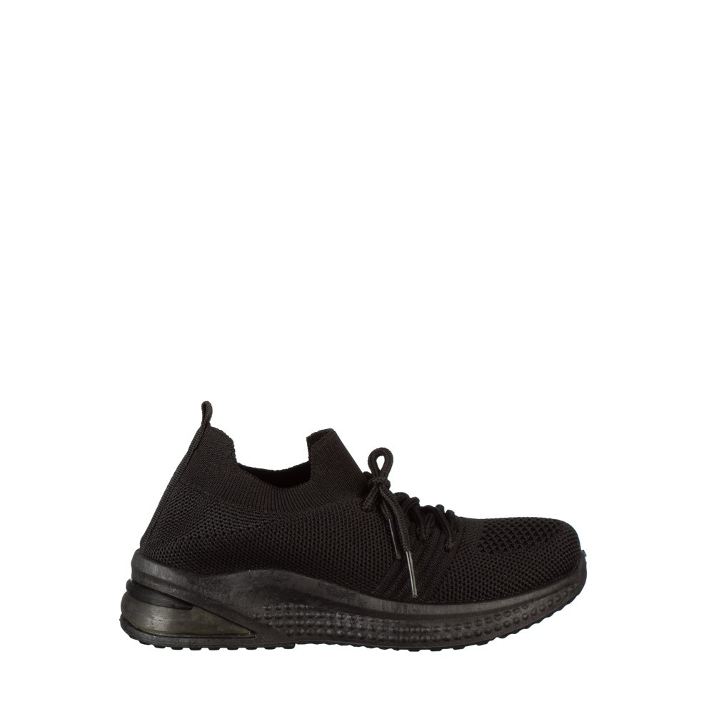 Pantofi sport copii negri din material textil Fantase kalapod.net imagine 2022 13clothing.ro